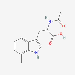 2-Acetamido-3-(7-methyl-1H-indol-3-yl)propanoic acid