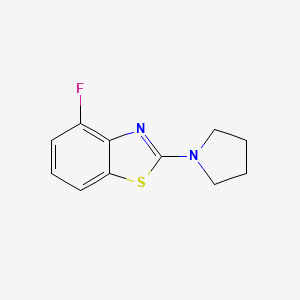 4-Fluoro-2-(pyrrolidin-1-yl)benzo[d]thiazole