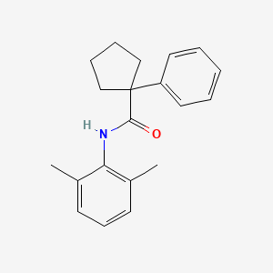 molecular formula C20H23NO B2768601 N-(2,6-dimethylphenyl)-1-phenylcyclopentane-1-carboxamide CAS No. 1023526-45-5