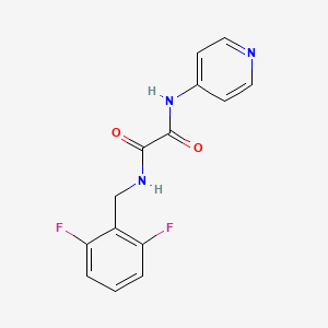 molecular formula C14H11F2N3O2 B2768697 N1-(2,6-difluorobenzyl)-N2-(pyridin-4-yl)oxalamide CAS No. 920190-08-5