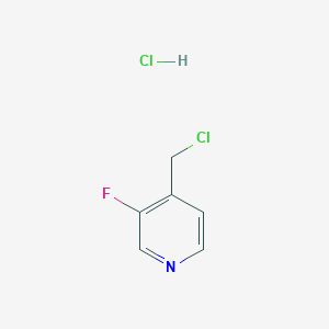 molecular formula C6H6Cl2FN B2768721 4-(Chloromethyl)-3-fluoropyridine hydrochloride CAS No. 1357351-91-7