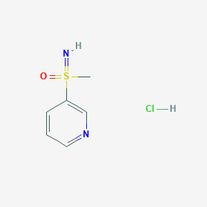 molecular formula C6H9ClN2OS B2768723 S-Methyl-S-3-pyridinylsulfoximine hydrochloride CAS No. 2309446-66-8