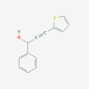 molecular formula C13H10OS B276880 1-Phenyl-3-(2-thienyl)-2-propyn-1-ol 
