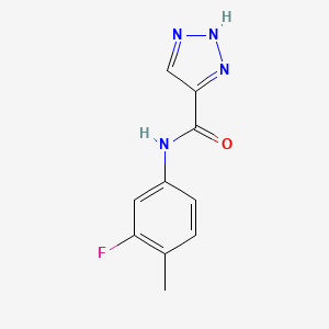molecular formula C10H9FN4O B2768825 N-(3-fluoro-4-methylphenyl)-1H-1,2,3-triazole-5-carboxamide CAS No. 936324-05-9