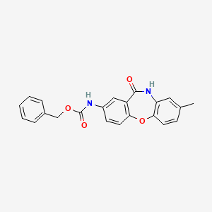molecular formula C22H18N2O4 B2768829 Benzyl (8-methyl-11-oxo-10,11-dihydrodibenzo[b,f][1,4]oxazepin-2-yl)carbamate CAS No. 922109-37-3