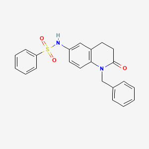 N-(1-benzyl-2-oxo-1,2,3,4-tetrahydroquinolin-6-yl)benzenesulfonamide