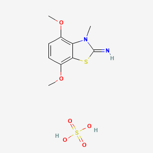 4,7-Dimethoxy-3-methyl-2,3-dihydro-1,3-benzothiazol-2-imine; sulfuric acid