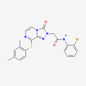 N-(3-ethylphenyl)-2-[8-[(3-methylphenyl)thio]-3-oxo[1,2,4]triazolo[4,3-a]pyrazin-2(3H)-yl]acetamide