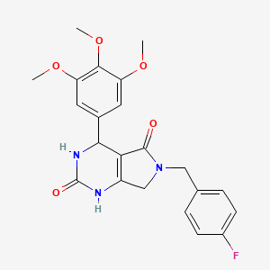 6-(4-fluorobenzyl)-4-(3,4,5-trimethoxyphenyl)-3,4,6,7-tetrahydro-1H-pyrrolo[3,4-d]pyrimidine-2,5-dione