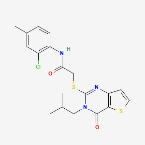 N-(2-chloro-4-methylphenyl)-2-{[3-(2-methylpropyl)-4-oxo-3,4-dihydrothieno[3,2-d]pyrimidin-2-yl]sulfanyl}acetamide