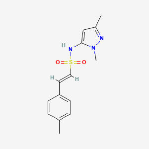 (E)-N-(2,5-Dimethylpyrazol-3-YL)-2-(4-methylphenyl)ethenesulfonamide