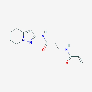 3-(Prop-2-enoylamino)-N-(4,5,6,7-tetrahydropyrazolo[1,5-a]pyridin-2-yl)propanamide