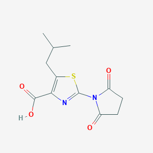 2-(2,5-Dioxopyrrolidin-1-yl)-5-isobutylthiazole-4-carboxylic acid