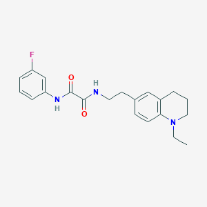 N1-(2-(1-ethyl-1,2,3,4-tetrahydroquinolin-6-yl)ethyl)-N2-(3-fluorophenyl)oxalamide