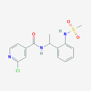 2-chloro-N-[1-(2-methanesulfonamidophenyl)ethyl]pyridine-4-carboxamide