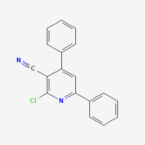 molecular formula C18H11ClN2 B2768955 2-Chloro-4,6-diphenylnicotinonitrile CAS No. 4604-05-1
