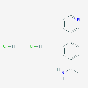 1-[4-(Pyridin-3-yl)phenyl]ethan-1-amine dihydrochloride