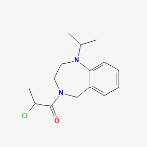 2-Chloro-1-(1-propan-2-yl-3,5-dihydro-2H-1,4-benzodiazepin-4-yl)propan-1-one