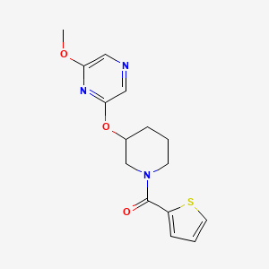 (3-((6-Methoxypyrazin-2-yl)oxy)piperidin-1-yl)(thiophen-2-yl)methanone