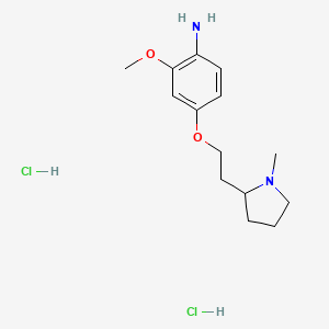 2-Methoxy-4-[2-(1-methylpyrrolidin-2-yl)ethoxy]aniline dihydrochloride