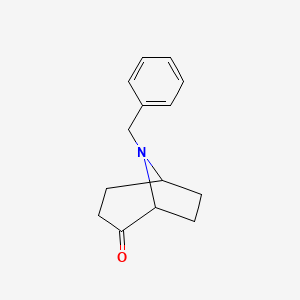 molecular formula C14H17NO B2768972 8-Benzyl-8-azabicyclo[3.2.1]octan-2-one CAS No. 86580-33-8