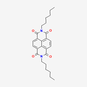 molecular formula C26H30N2O4 B2768990 2,7-二己基苯并[3,8]菲啉-1,3,6,8(2H,7H)-四酮 CAS No. 23536-15-4