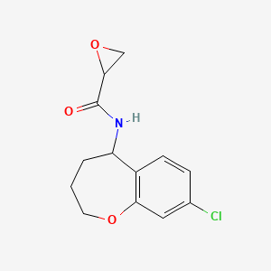 N-(8-Chloro-2,3,4,5-tetrahydro-1-benzoxepin-5-yl)oxirane-2-carboxamide