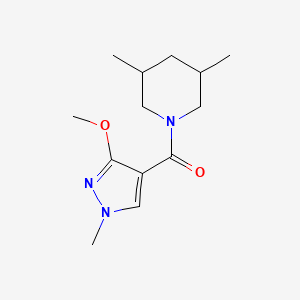 (3,5-dimethylpiperidin-1-yl)(3-methoxy-1-methyl-1H-pyrazol-4-yl)methanone