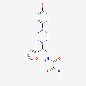 N1-(2-(4-(4-fluorophenyl)piperazin-1-yl)-2-(furan-2-yl)ethyl)-N2-methyloxalamide