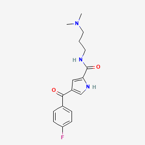 N-[3-(dimethylamino)propyl]-4-(4-fluorobenzoyl)-1H-pyrrole-2-carboxamide