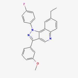 8-ethyl-1-(4-fluorophenyl)-3-(3-methoxyphenyl)-1H-pyrazolo[4,3-c]quinoline