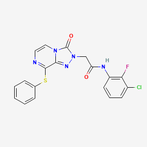 N-(3-chloro-2-fluorophenyl)-2-(3-oxo-8-(phenylthio)-[1,2,4]triazolo[4,3-a]pyrazin-2(3H)-yl)acetamide