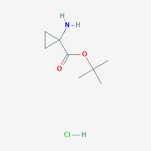 molecular formula C8H16ClNO2 B2769099 tert-Butyl 1-aminocyclopropane-1-carboxylate hydrochloride CAS No. 76126-47-1
