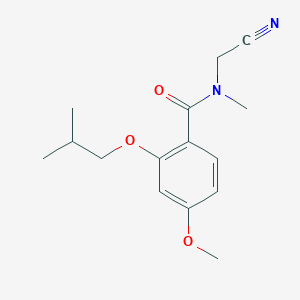 molecular formula C15H20N2O3 B2769106 N-(cyanomethyl)-4-methoxy-N-methyl-2-(2-methylpropoxy)benzamide CAS No. 1808685-53-1
