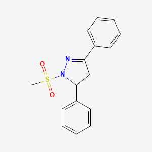 1-(methylsulfonyl)-3,5-diphenyl-4,5-dihydro-1H-pyrazole