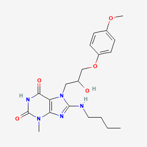 8-(butylamino)-7-(2-hydroxy-3-(4-methoxyphenoxy)propyl)-3-methyl-1H-purine-2,6(3H,7H)-dione
