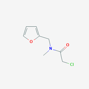 molecular formula C8H10ClNO2 B2769134 2-chloro-N-(furan-2-ylmethyl)-N-methylacetamide CAS No. 75228-67-0