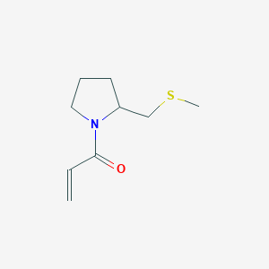 1-[2-(Methylsulfanylmethyl)pyrrolidin-1-yl]prop-2-en-1-one