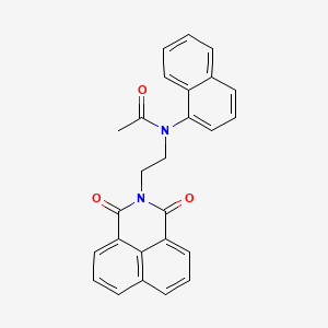 N-[2-(1,3-dioxobenzo[de]isoquinolin-2-yl)ethyl]-N-naphthalen-1-ylacetamide