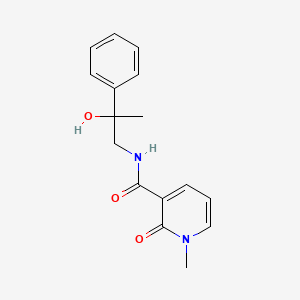 molecular formula C16H18N2O3 B2769148 N-(2-hydroxy-2-phenylpropyl)-1-methyl-2-oxo-1,2-dihydropyridine-3-carboxamide CAS No. 1351599-98-8