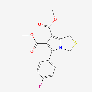 dimethyl 5-(4-fluorophenyl)-1H-pyrrolo[1,2-c][1,3]thiazole-6,7-dicarboxylate