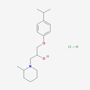 1-(4-Isopropylphenoxy)-3-(2-methylpiperidin-1-yl)propan-2-ol hydrochloride
