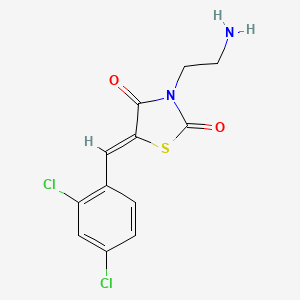 3-(2-Aminoethyl)-5-[(2,4-dichlorophenyl)methylidene]-1,3-thiazolidine-2,4-dione