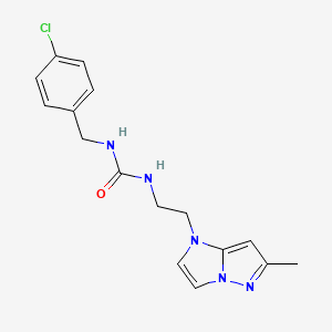1-(4-chlorobenzyl)-3-(2-(6-methyl-1H-imidazo[1,2-b]pyrazol-1-yl)ethyl)urea