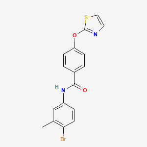 N-(4-bromo-3-methylphenyl)-4-(thiazol-2-yloxy)benzamide