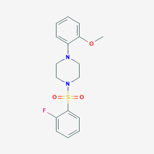 1-[(2-Fluorophenyl)sulfonyl]-4-(2-methoxyphenyl)piperazine