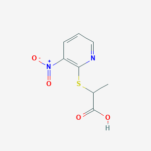 2-((3-Nitropyridin-2-yl)thio)propanoic acid