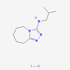N-isobutyl-6,7,8,9-tetrahydro-5H-[1,2,4]triazolo[4,3-a]azepin-3-amine hydroiodide