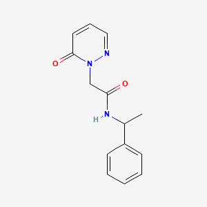 2-(6-oxopyridazin-1(6H)-yl)-N-(1-phenylethyl)acetamide