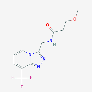 3-methoxy-N-((8-(trifluoromethyl)-[1,2,4]triazolo[4,3-a]pyridin-3-yl)methyl)propanamide